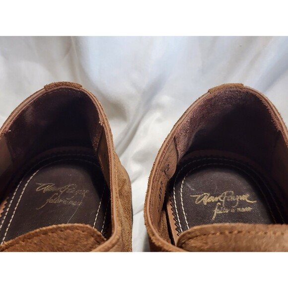 ALAN PAYNE Basel Suede Monk Strap Single Buckle Tan Men Dress Shoes Sz 12 Turkey - Picture 12 of 16